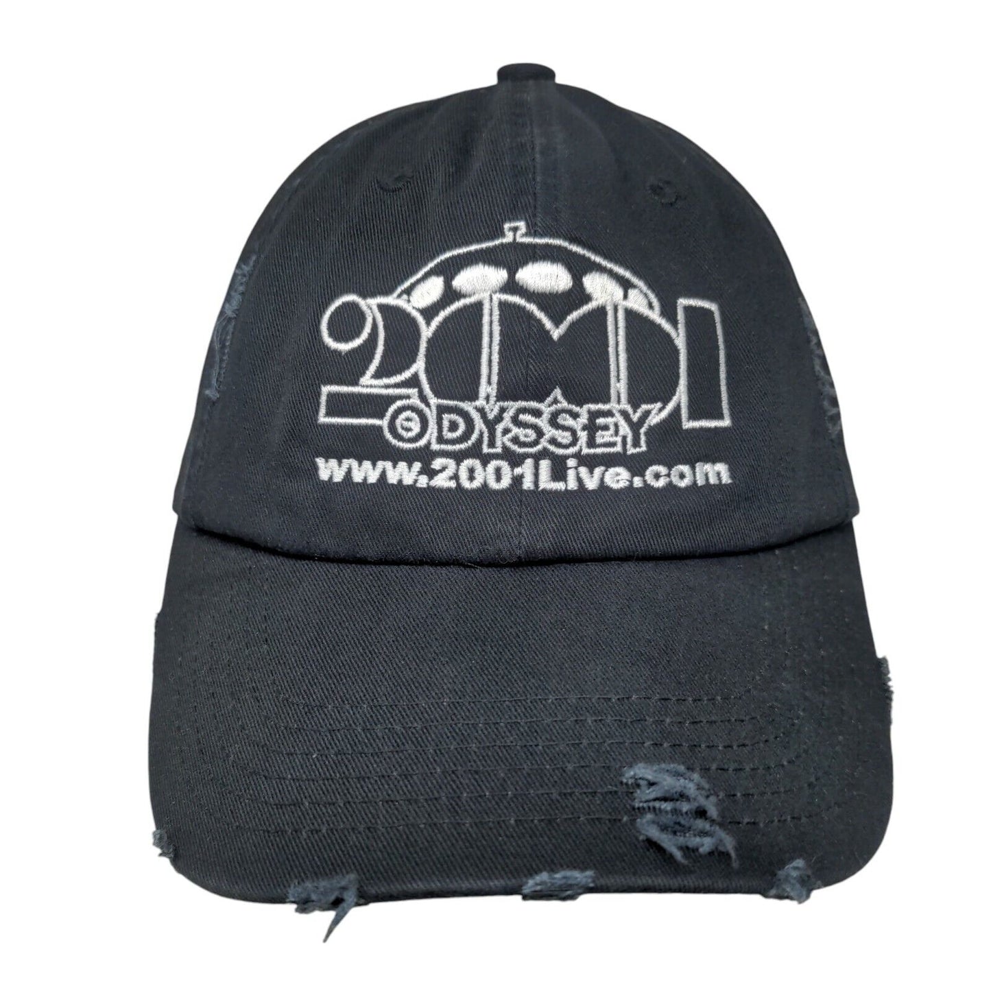 2001 Odyssey Slideback Hat Black One Size Embroidered Solid District
