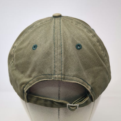 Pizzaslime Baseball Cap Green One Size Embroidered Logo Adjustable Slideback Hat