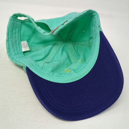 Peeps Brand Baseball Cap Green Blue One Size Cotton Slideback Mascot Hat