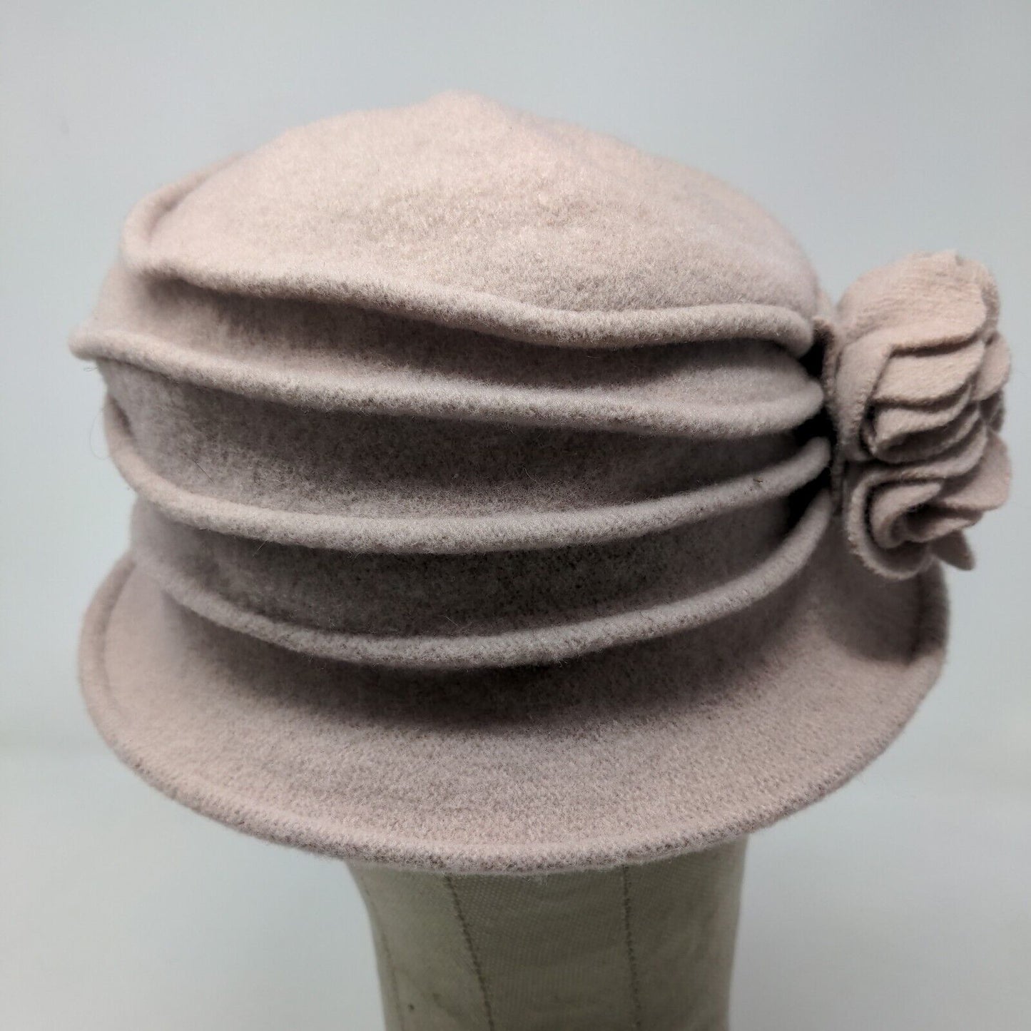 Scala Collezione Women's Knit Stacked Hat Tan Size OS 100% Wool Bow