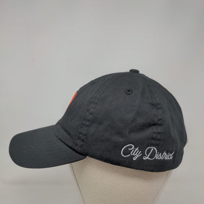 City District Slideback Hat Black One Size Adjustable Embroidered