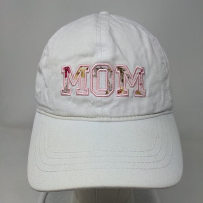 Mom Slideback Hat White OSFM Embroidered 6 Panel David And Young