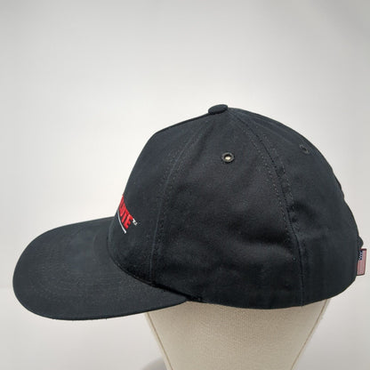 Data Flute Strapback Hat Black One Size Adjustable Embroidered Graffiti