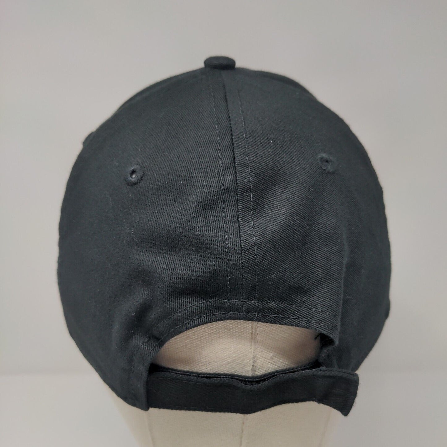 Rithum Strapback Hat Black OSFM Adjustable Embroidered 9Forty New Era Cotton