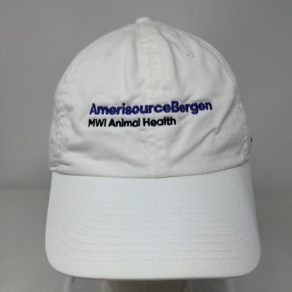 AmerisourceBergen Slideback Hat White OSFM MWI Animal Health Nike Heritage86