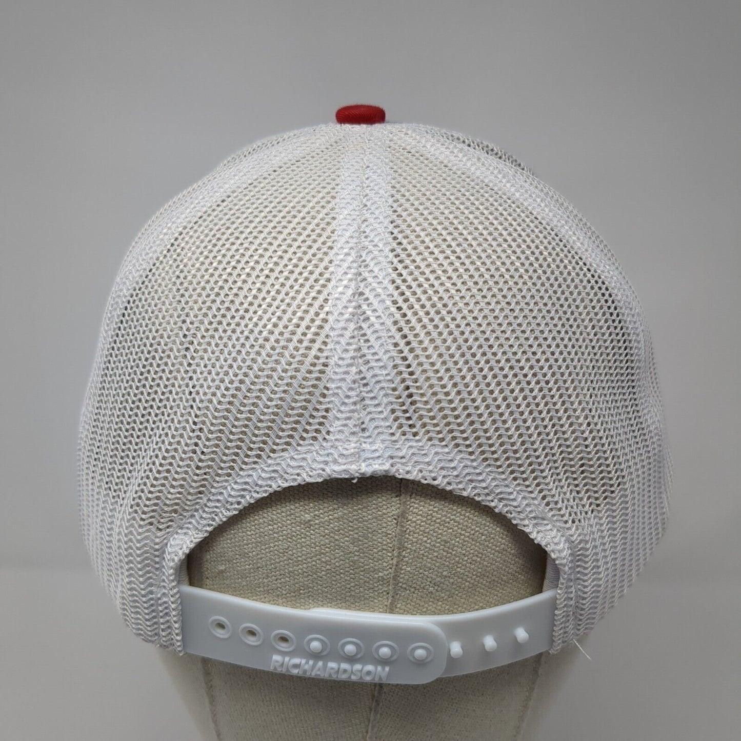 P American Flag Snapback Trucker Hat Multicolor One Size Mesh Back