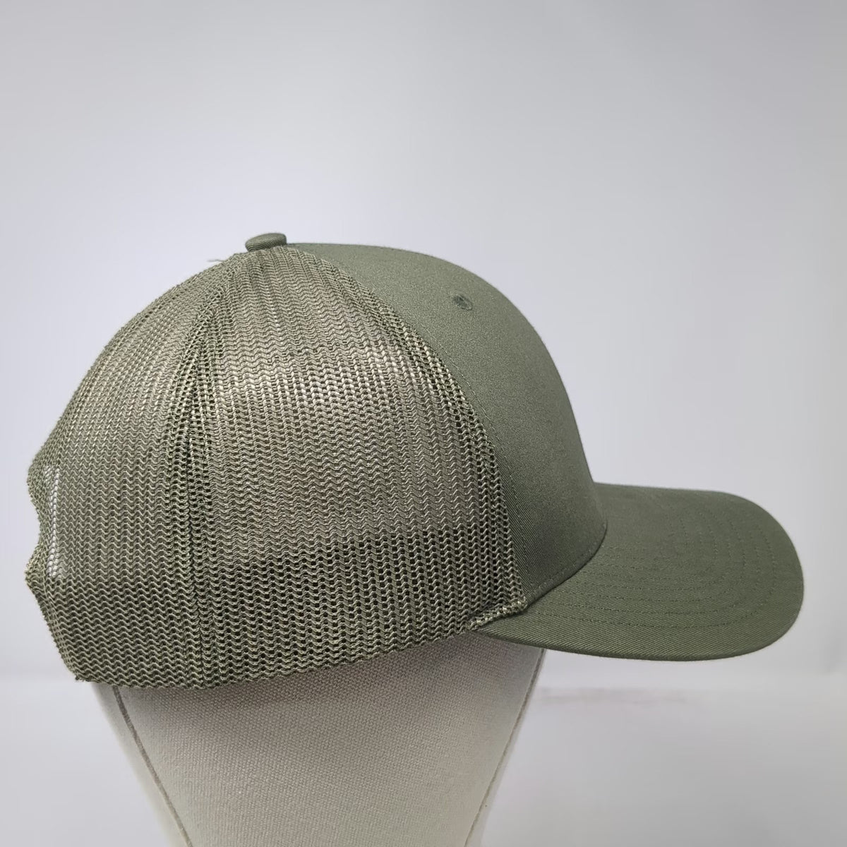 Richardson Trucker Hat Green OSFM Snapback Mesh Merrick Construction Logo 112