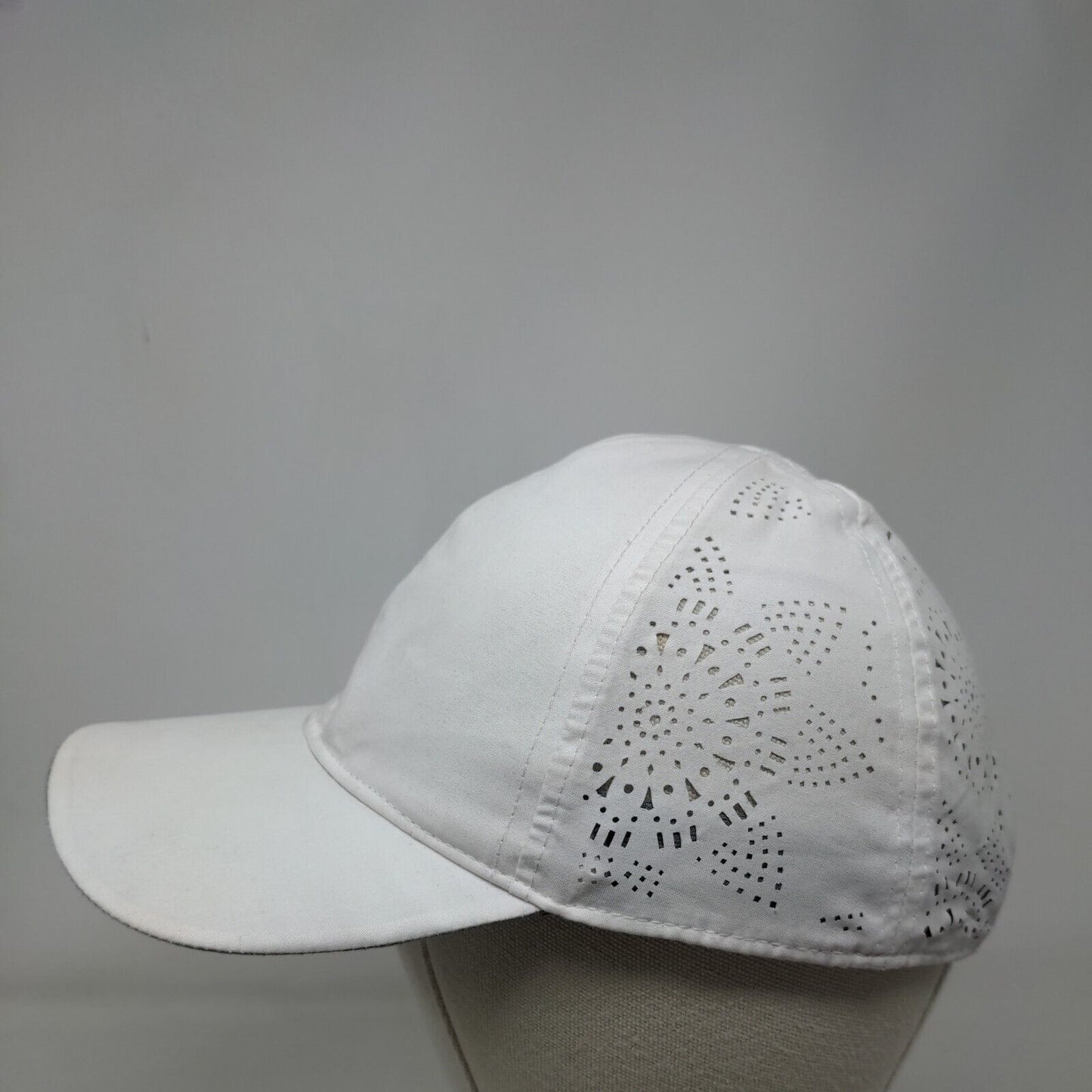 Avia Strapback Hat White OSFM Adjustable Embroidered Breathable 6 Panel