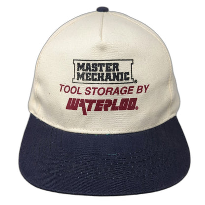 KC 5 Panel Beige Hat OSFM Master Mechanic Waterloo Tool Storage Blue Snapback