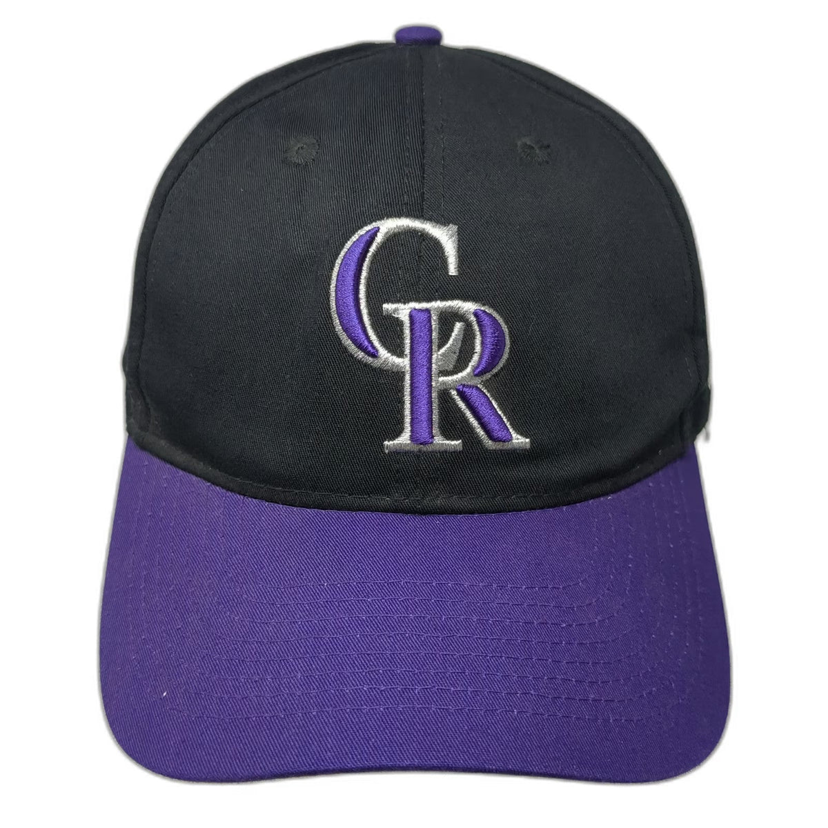 Colorado Rockies MLB OC Sports Baseball Cap Black Purple One Size Strapback Hat