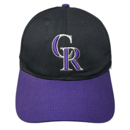 Colorado Rockies MLB OC Sports Baseball Cap Black Purple One Size Strapback Hat