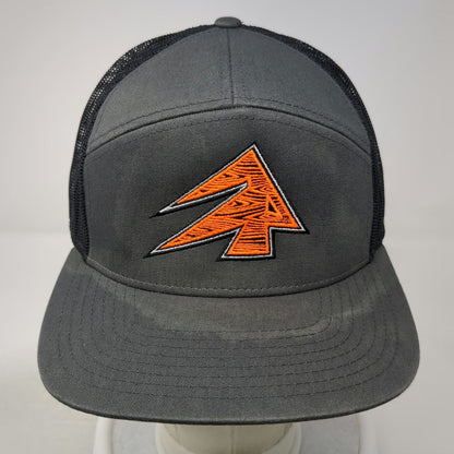 Richardson Trucker Hat Gray One Size Mesh Snapback Flat Brim Arborwear Logo