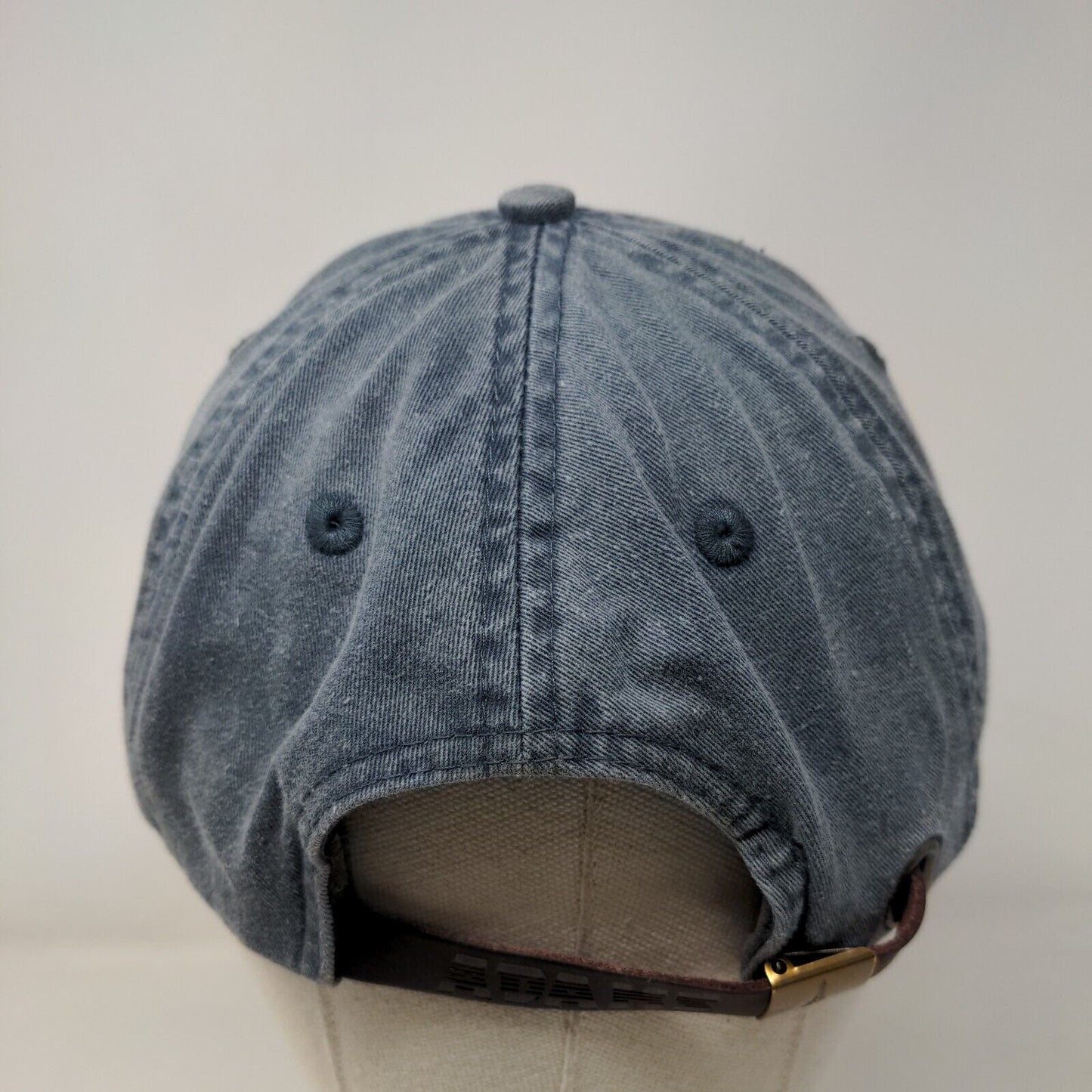 I Don't Give A Sip Slideback Hat Blue One Size Leather Strap Adams