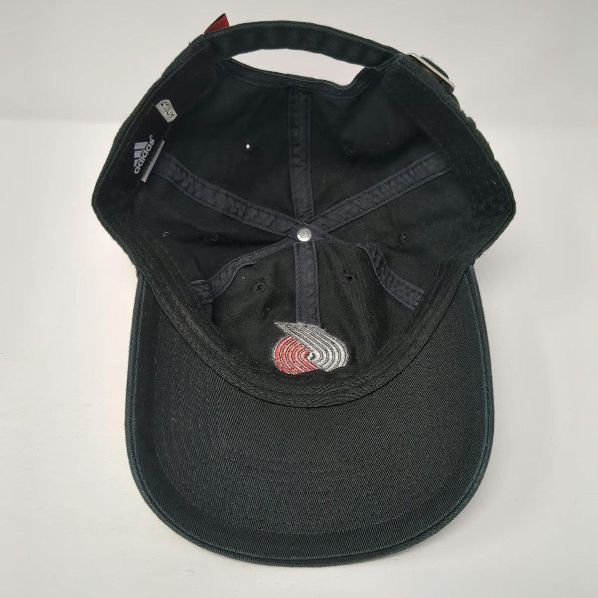Adidas NBA Portland Trail Blazers Cap Black One Size Slideback Embroidered