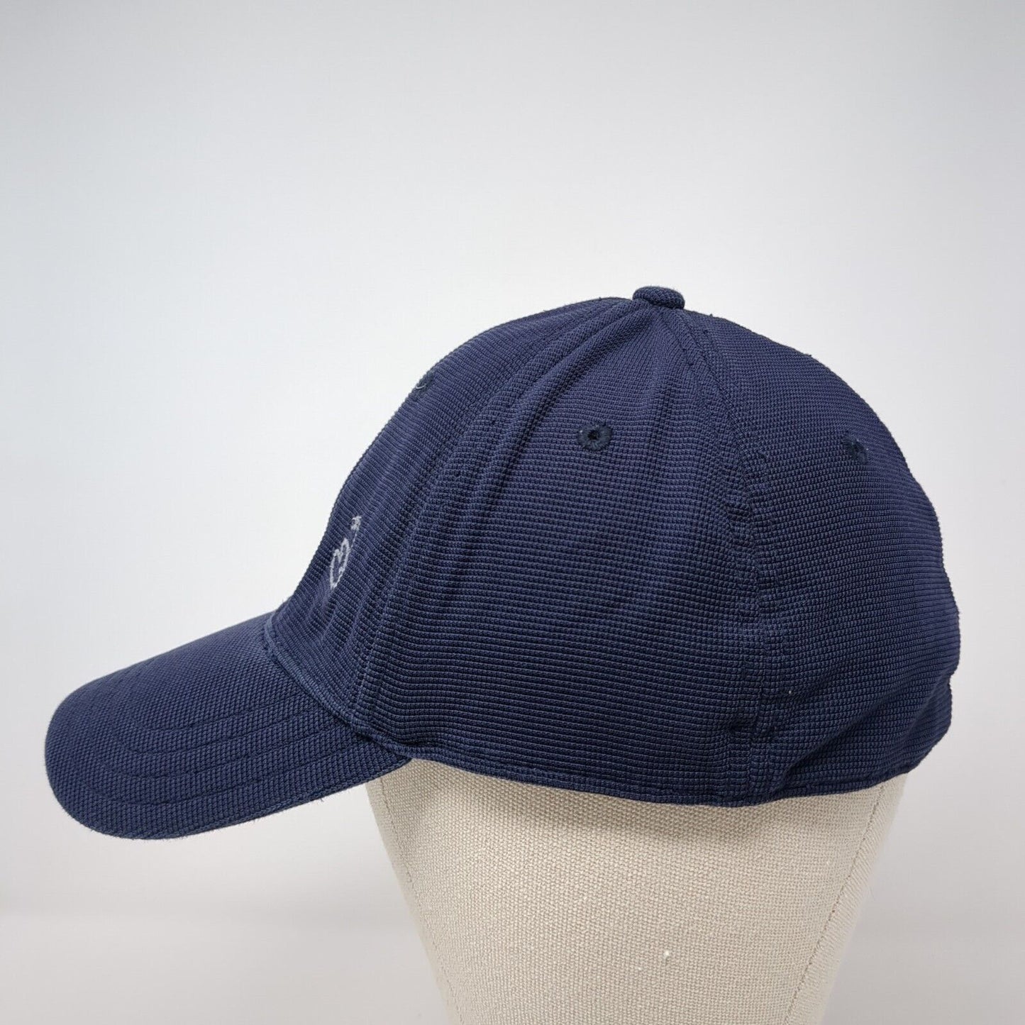 Signatures Stretch Fitted Hat Blue One Size Lightweight Embroidered 6 Panel