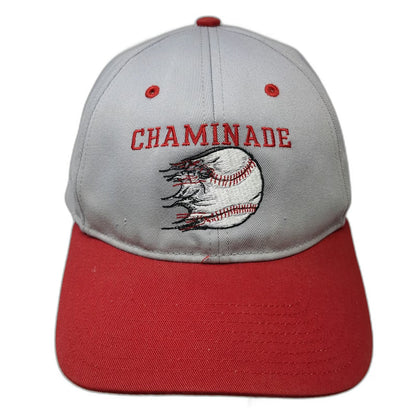 Richardson Snapback Hat Gray Red L Chaminade Flyers Baseball Structured Crown