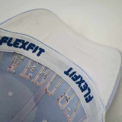 Aeropostale Baseball Cap Blue Size S/M Flexfit AERO 87 Faded Wash Splatter Hat