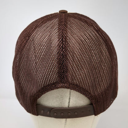 Crown Cap Trucker Hat Brown OSFM SVT Inc Semi Tanker Truck Scrambled Eggs Rope