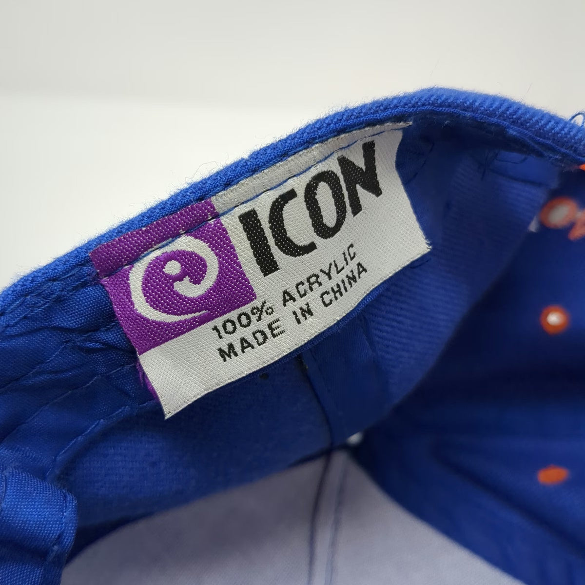 Icon Sports 5 Panel Blue Orange Houston Texas Space City Hat Snapback One Size