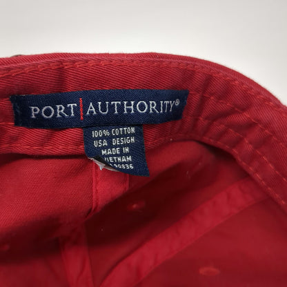 Port Authority Baseball Cap Red White One Size Boise Braves 1958 Patch Logo Hat