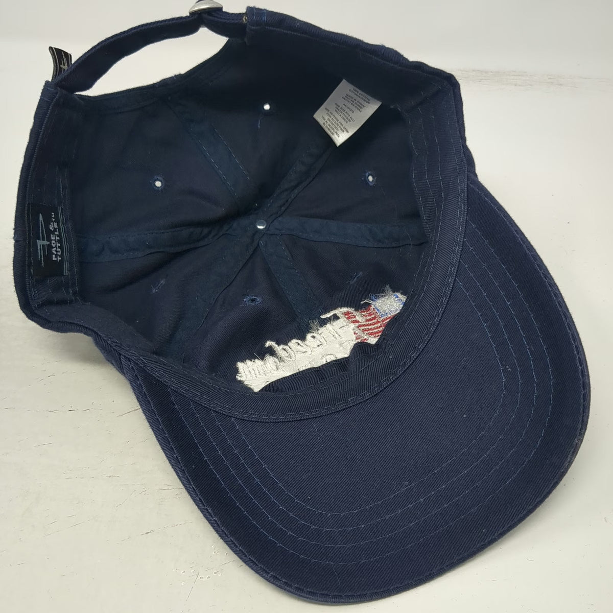 Page & Tuttle Blue Baseball Cap OSFM Freedom Course Falcon Crest Golf Club Hat