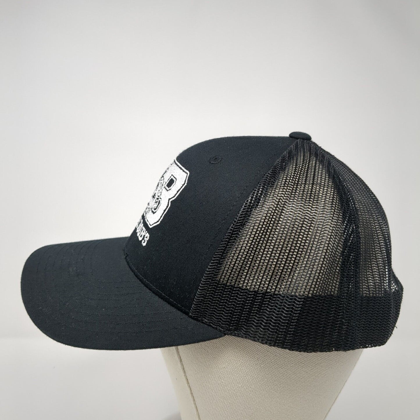 UB Uncle Bob's Snapback Trucker Hat Black One Size Mesh Back Yupoong
