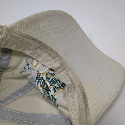 Vintage The Masters 2001 CBS Sports Slideback Hat Beige Vintage Y2K Golf