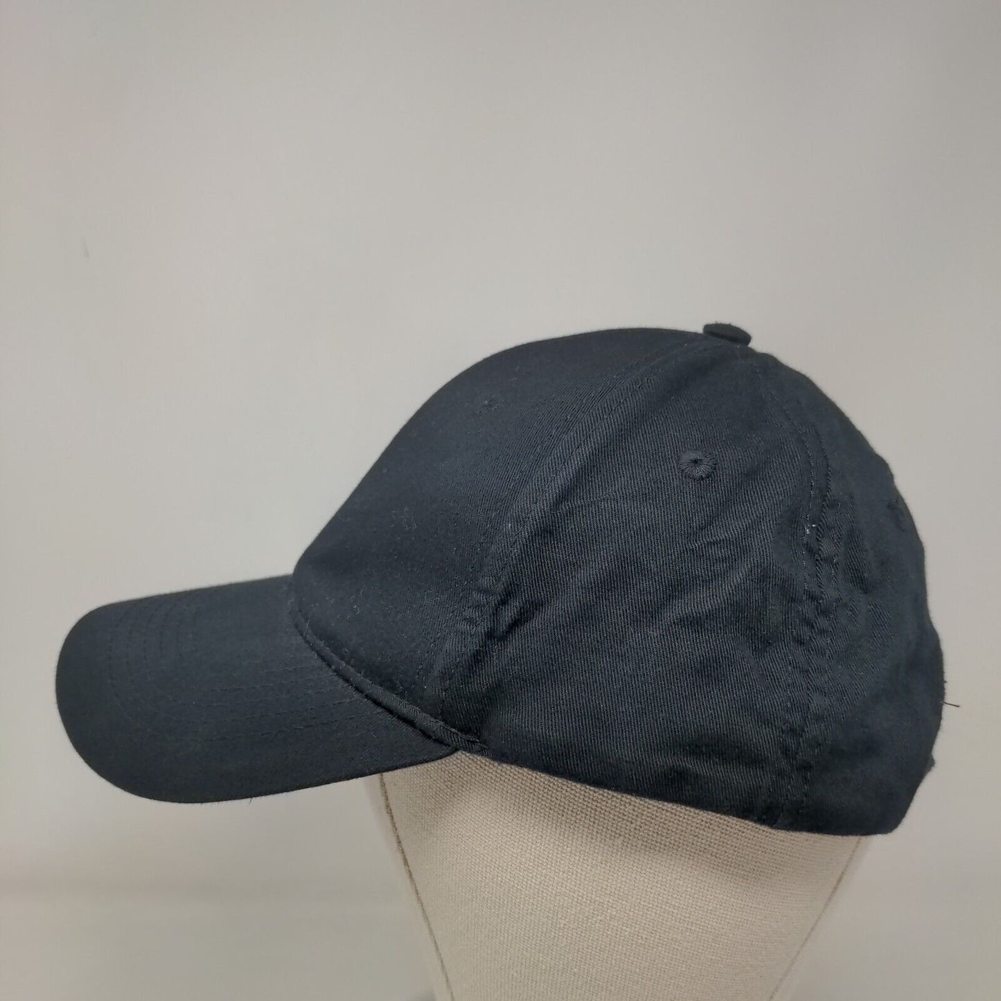 Whole Foods Market Strapback Hat Black OSFM Adjustable Vented Holes Loomstate