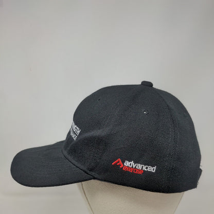 Rock Strength And Performance Strapback Hat Black One Size 6 Panel