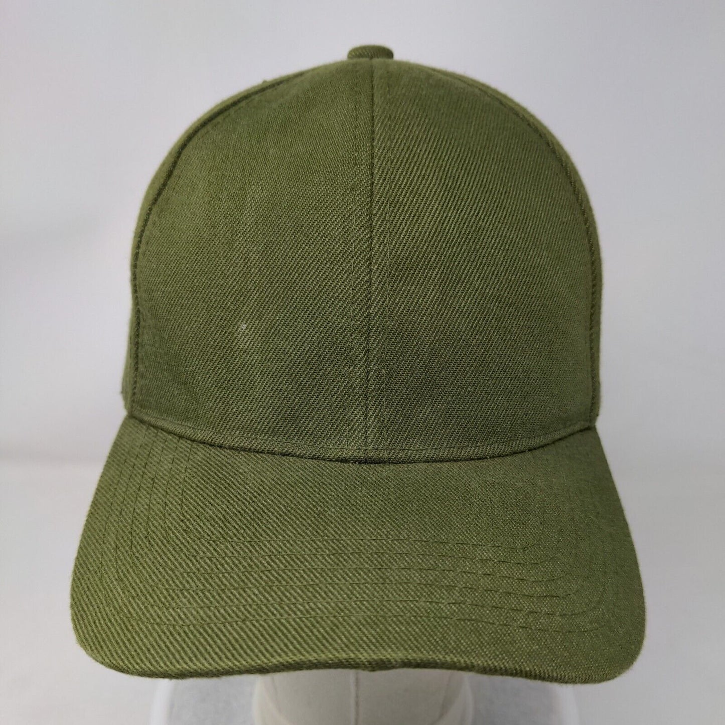 Unbranded Strapback Hat Green OSFA Adjustable 6 Panel Blank Polyester