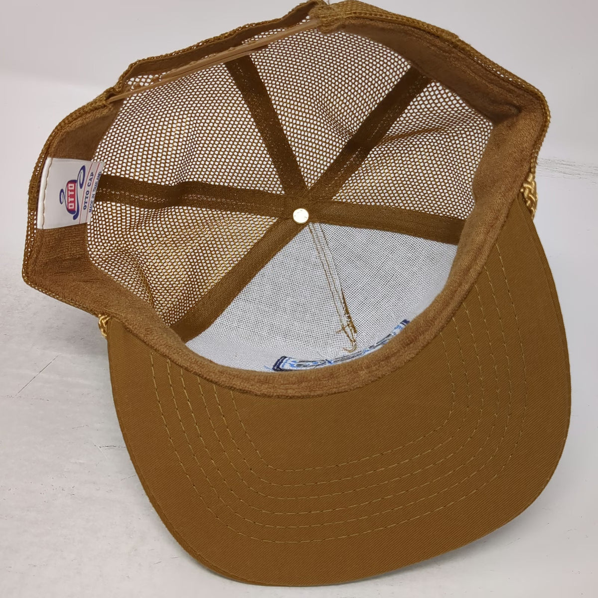 Otto Trucker Hat Brown One Size PSC Producers Supply Co-op Rope Mesh Snapback