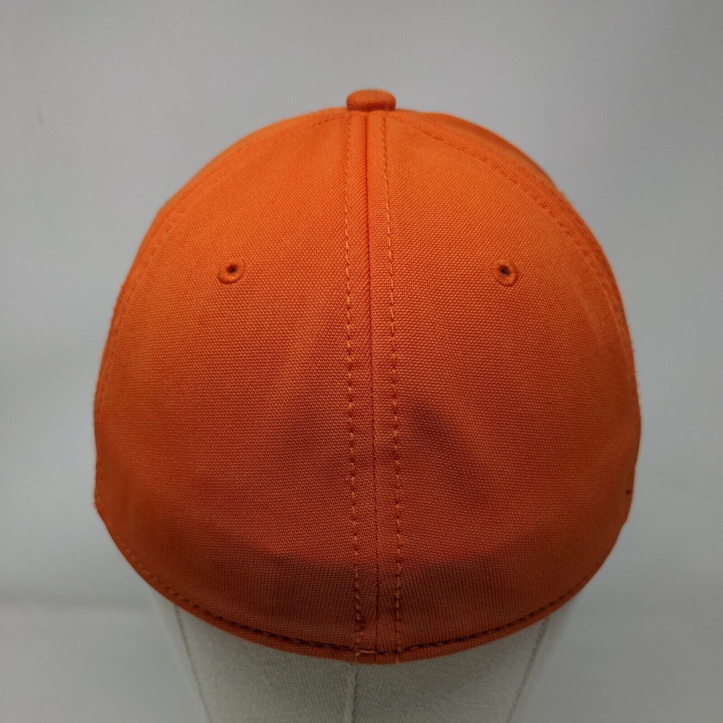 The Game Fitted Hat Orange Size M Embroidered U Logo 100% Polyester