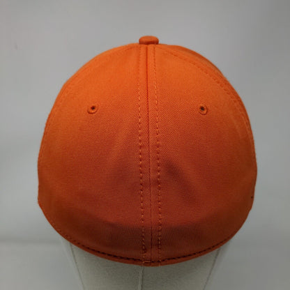 The Game Fitted Hat Orange Size M Embroidered U Logo 100% Polyester