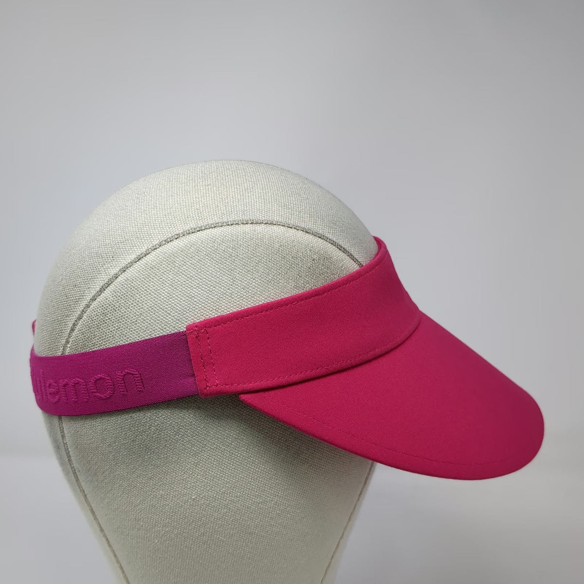 Lululemon Visor Pink One Size Adjustable Strap Athletic Running Performance Hat