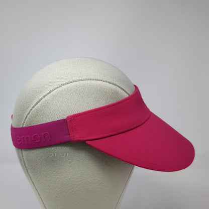 Lululemon Visor Pink One Size Adjustable Strap Athletic Running Performance Hat