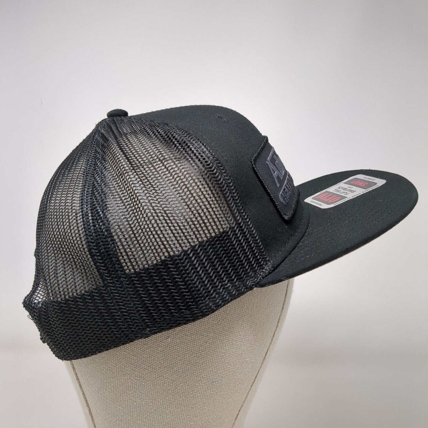 Advanced Heating & Cooling Snapback Trucker Hat Black OSFM Flat Bill