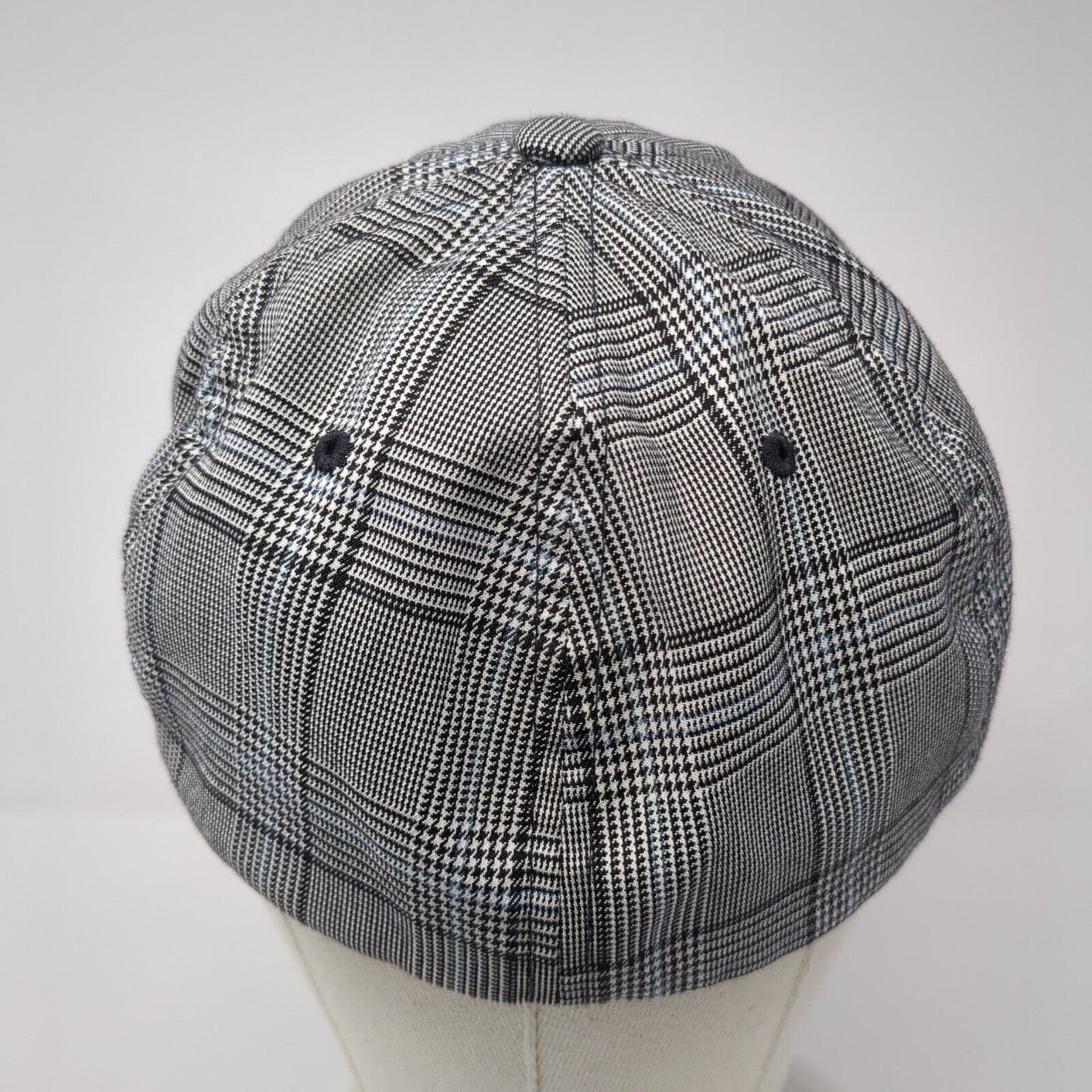 Dynamic Discs Fitted Hat Gray Large-XL Plaid Embroidered Flexfit Yupoong