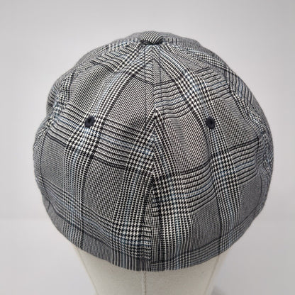 Dynamic Discs Fitted Hat Gray Large-XL Plaid Embroidered Flexfit Yupoong