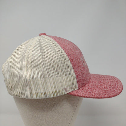 ID Golf Snapback Trucker Hat Red M/L Adjustable Mesh Back 6 Panel Richardson