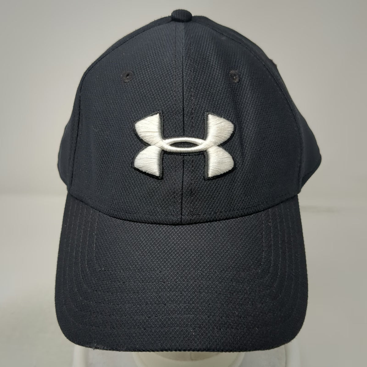 Under Armour Baseball Cap Black XL Fitted UA Embroidered Logo Performance Hat