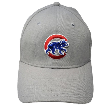 New Era Chicago Cubs MLB Baseball Cap Gray M 39THIRTY Stretch Fit Curved Brim