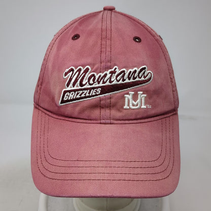 Montana Grizzlies NCAA Ouray Cap Hat Red One Size Strapback Curved Brim Cotton