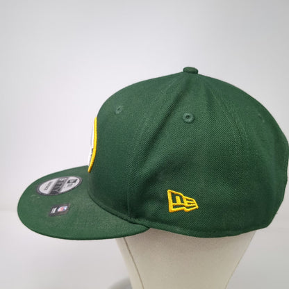 Green Bay Packers NFL New Era Snapback Hat Green One Size 9FIFTY Gray Undervisor