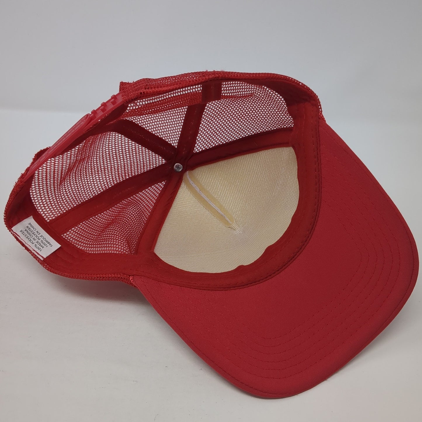 Just A Kid From Kansas City Snapback Rope Trucker Hat Red One Size