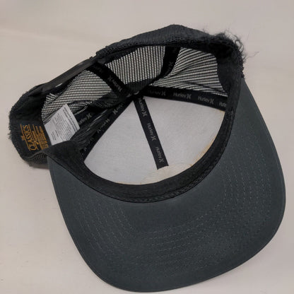 Hurley Patch Snapback Mesh Back Trucker Hat Gray One Size Yupoong