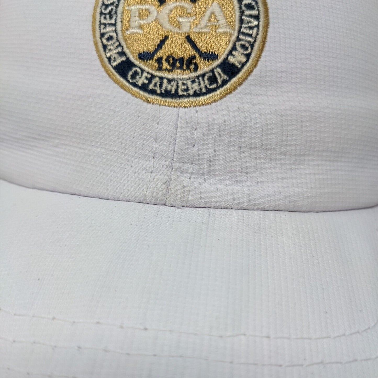 PGA Professional Golfers' Association Strapback Hat White Classic Cut