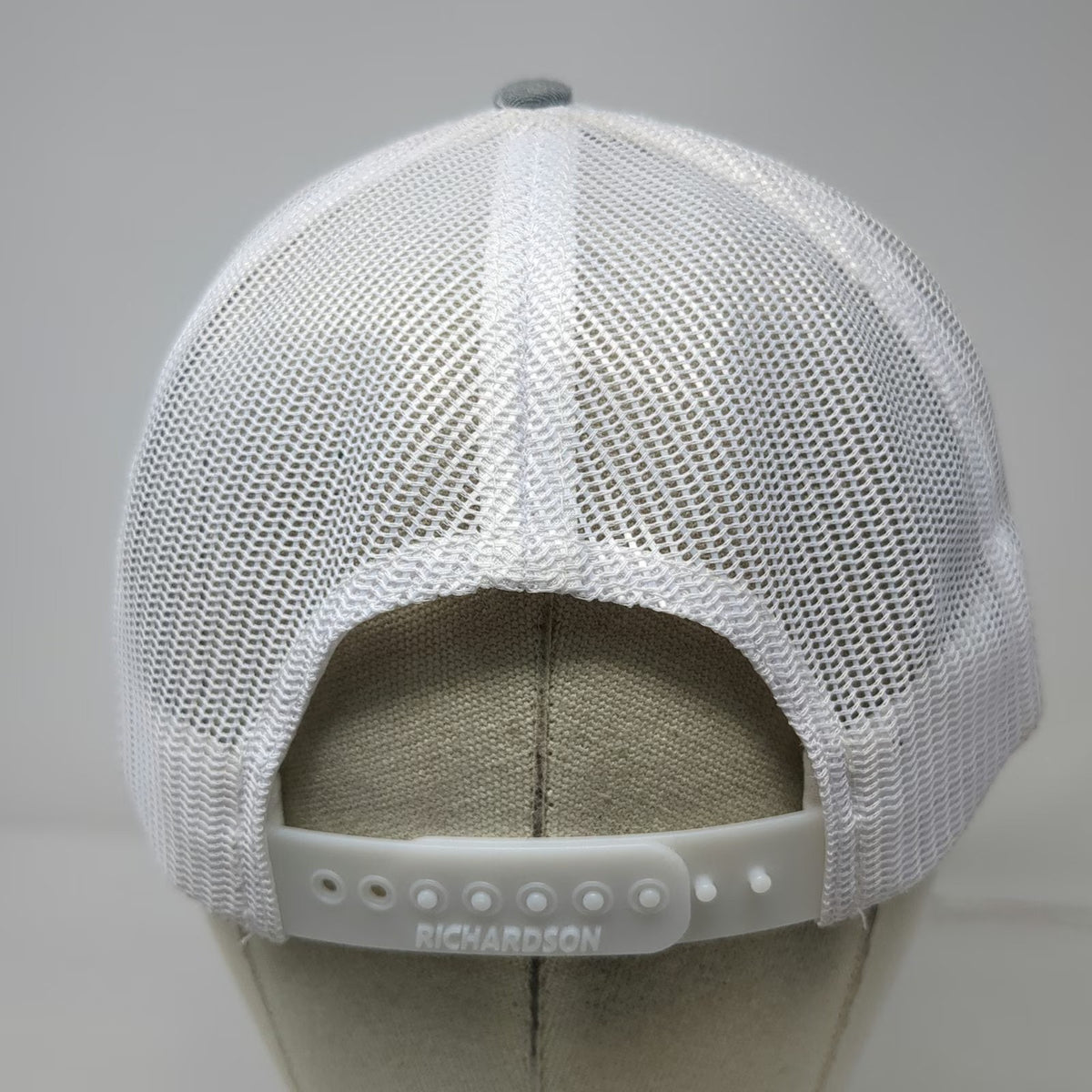 Richardson Yee Yee Apparel Co Trucker Hat Gray One Size Snapback Mesh Back Patch