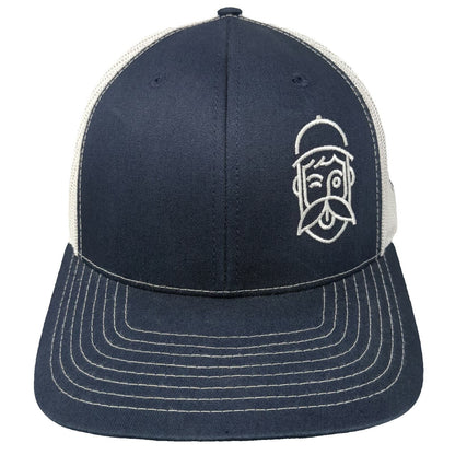 Richardson Trucker Hat Blue One Size Snapback Loose Screw Beer Co Logo Mesh