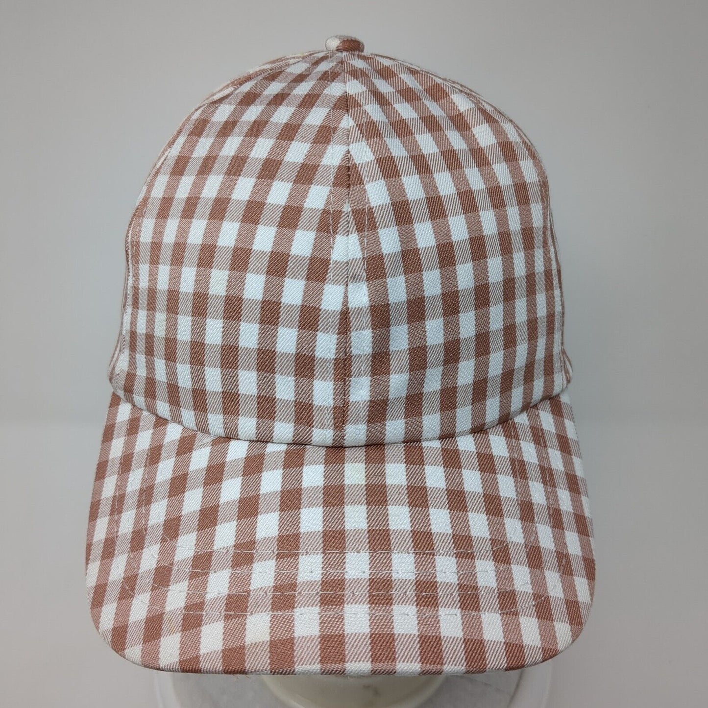 Rubi Slideback Hat Multicolor One Size Adjustable Gingham 6 Panel Blank