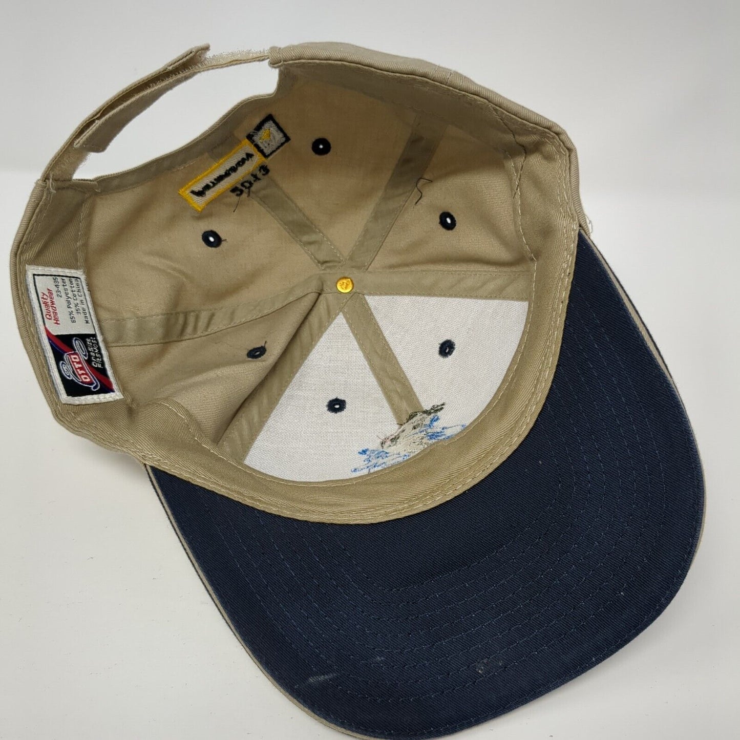 Umpqua Fishery Enhancement Derby Strapback Hat Tan OS Adjustable Peterson CAT
